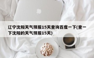 辽宁沈阳天气预报15天查询百度一下(查一下沈阳的天气预报15天)