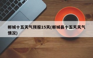 郸城十五天气预报15天(郸城县十五天天气情况)