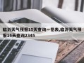 临沂天气预报15天查询一览表,临沂天气预报15天查询2345