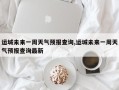 运城未来一周天气预报查询,运城未来一周天气预报查询最新